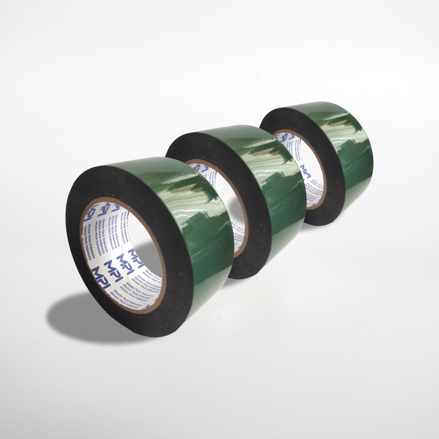 

Double Foam Tape 48mm Master Pack Indonesia Hitam Release Hijau 48mmx5Meter