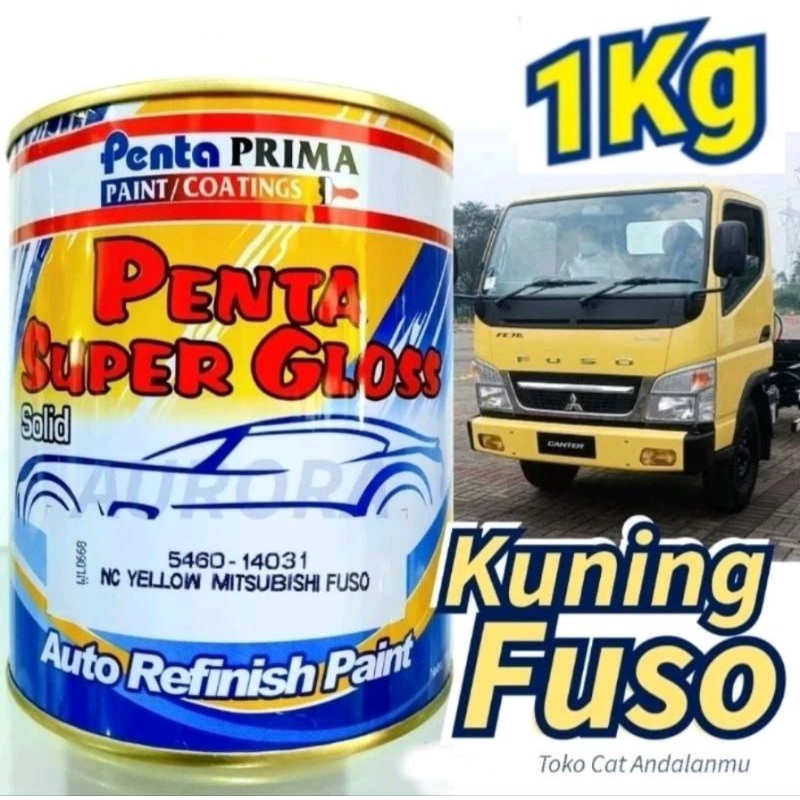 Cat Penta Super Gloss 5460 - 14031 Yellow Mitsubishi Fuso 1Kg Kuning Fuso Kuning Canter Yellow Fuso 