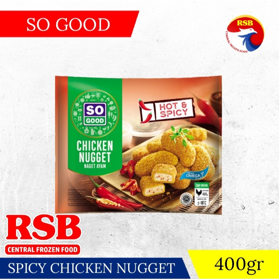 

So Good Chicken Nugget Hot and Spicy 400gr