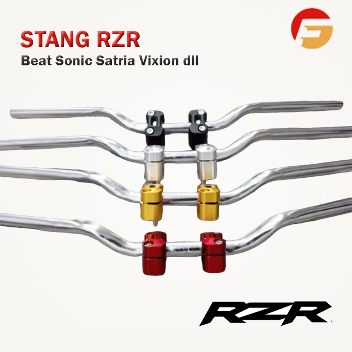Stang RZR Model Original + CNC Import PNP Beat Street Vixion Satria Sonic Verza PNP Universal Chrome