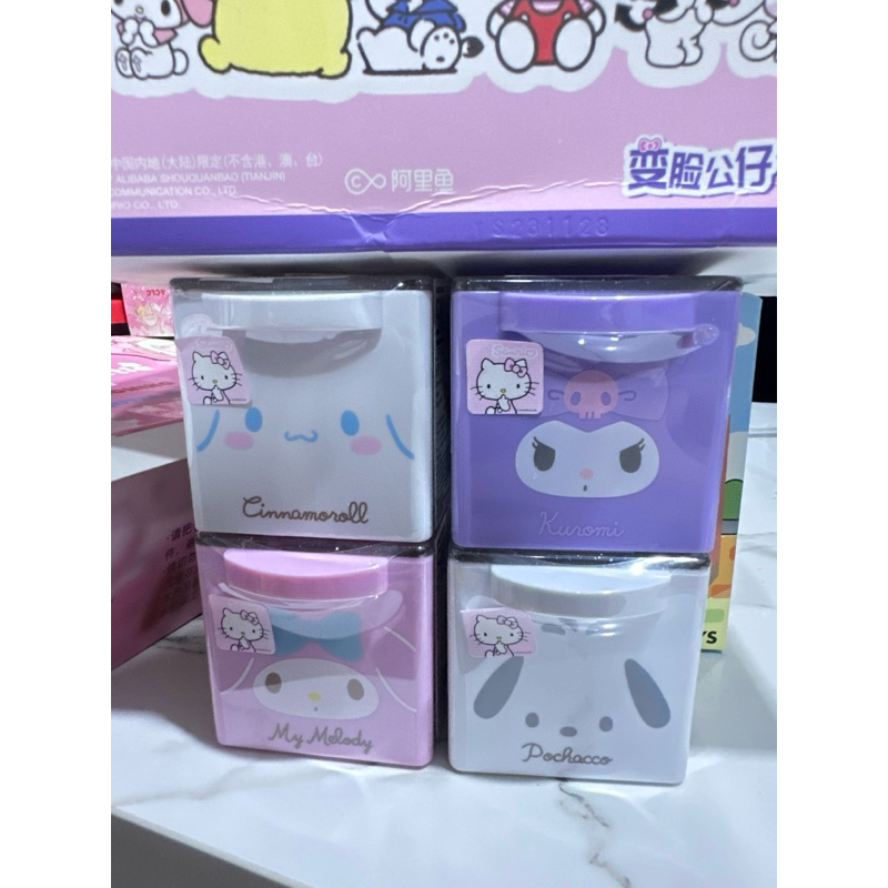 storage tempat laci kecil sanrio license original bandai cinnamorol my melody pochacco kuromi my mel