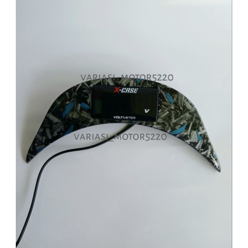 VOLTMETER CASE CARBON FOR VESPA SPRINT MINI SHIELD VOLTMETER CARBON + VOLTMETER DIGITAL