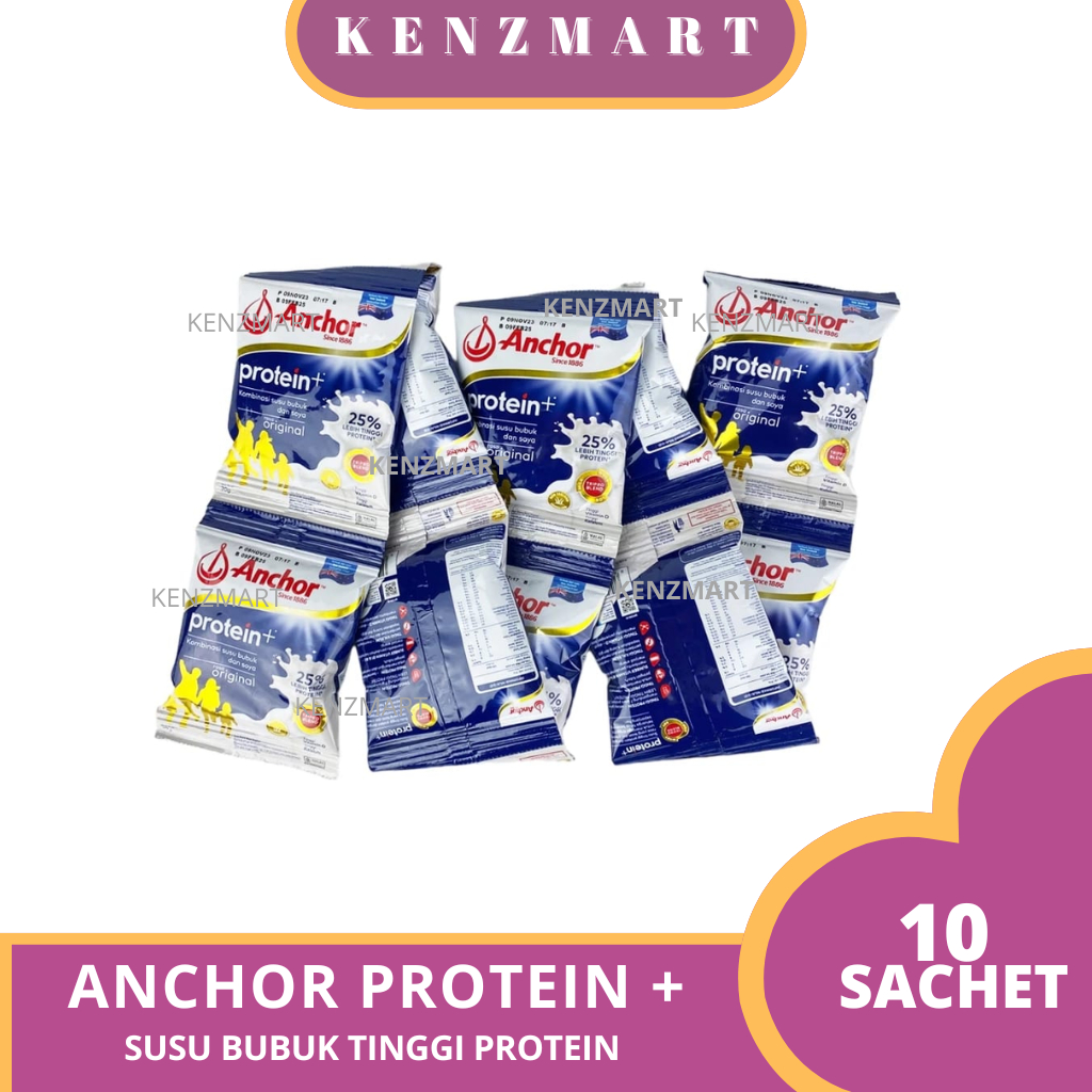 

Anchor Protein+ Susu Bubuk Tinggi Protein Renceng 10x30gr Susu Keluarga