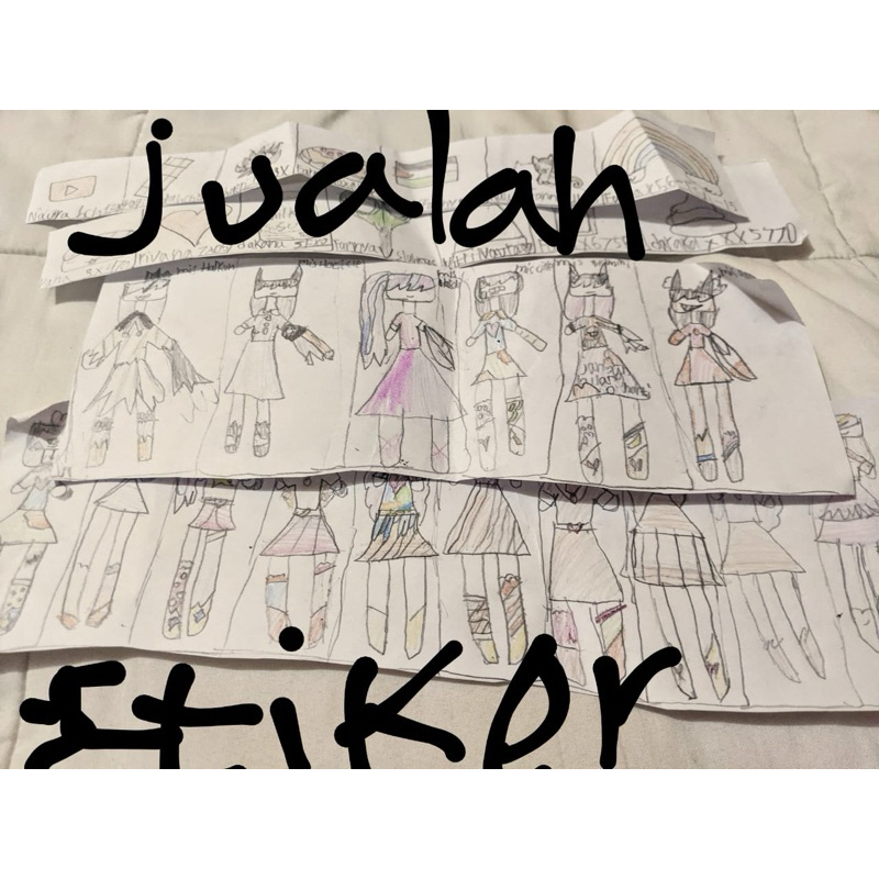 

jualan sticker hand made anakku :))