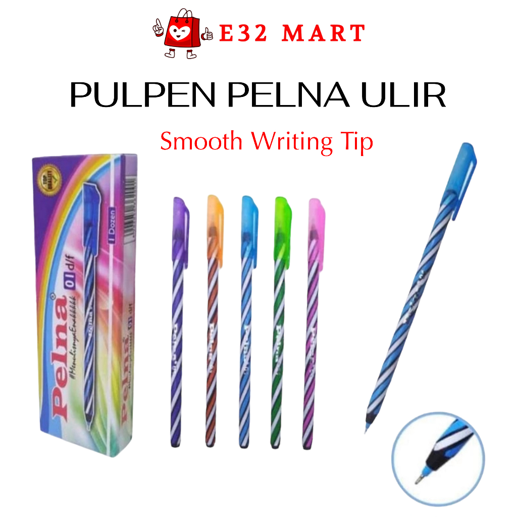 

E32 - ATK014 Pulpen Tulis Pelna Ulir 0.7mm 1Dozen / Pulpen Pena Pen Ballpen 1 Box Isi 12pcs / Pulpen Murah / Balpen / Pulpen Tulis Peralatan Tulis Kantor Sekolah Serbaguna / Pulpen / Pen / Ballpoint / Balpen