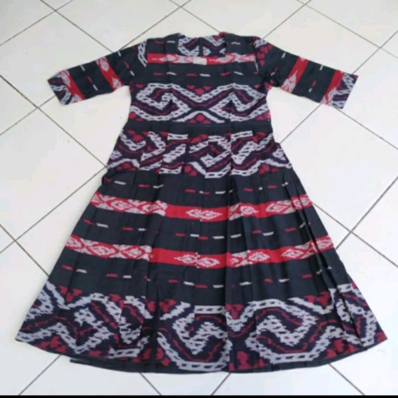 ( READY STOK ) DRES TENUN WIRU ANAK-ANAK, BAJU PESTA, BAJU CASUAL, BAJU ANAK PEREMPUAN
