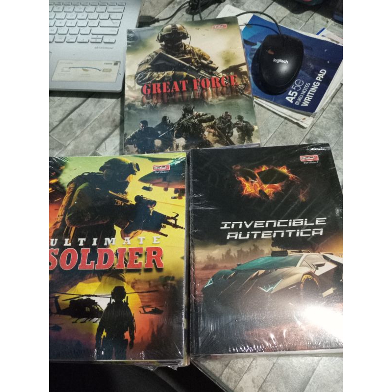 

( 10 pcs ) BUKU TULIS IBOOK 58 LEMBAR motif cowok