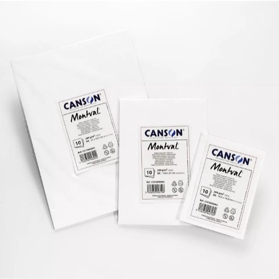 

LUAR BIASA Watercolor Paper Canson A6 A5 A4 2 gsm