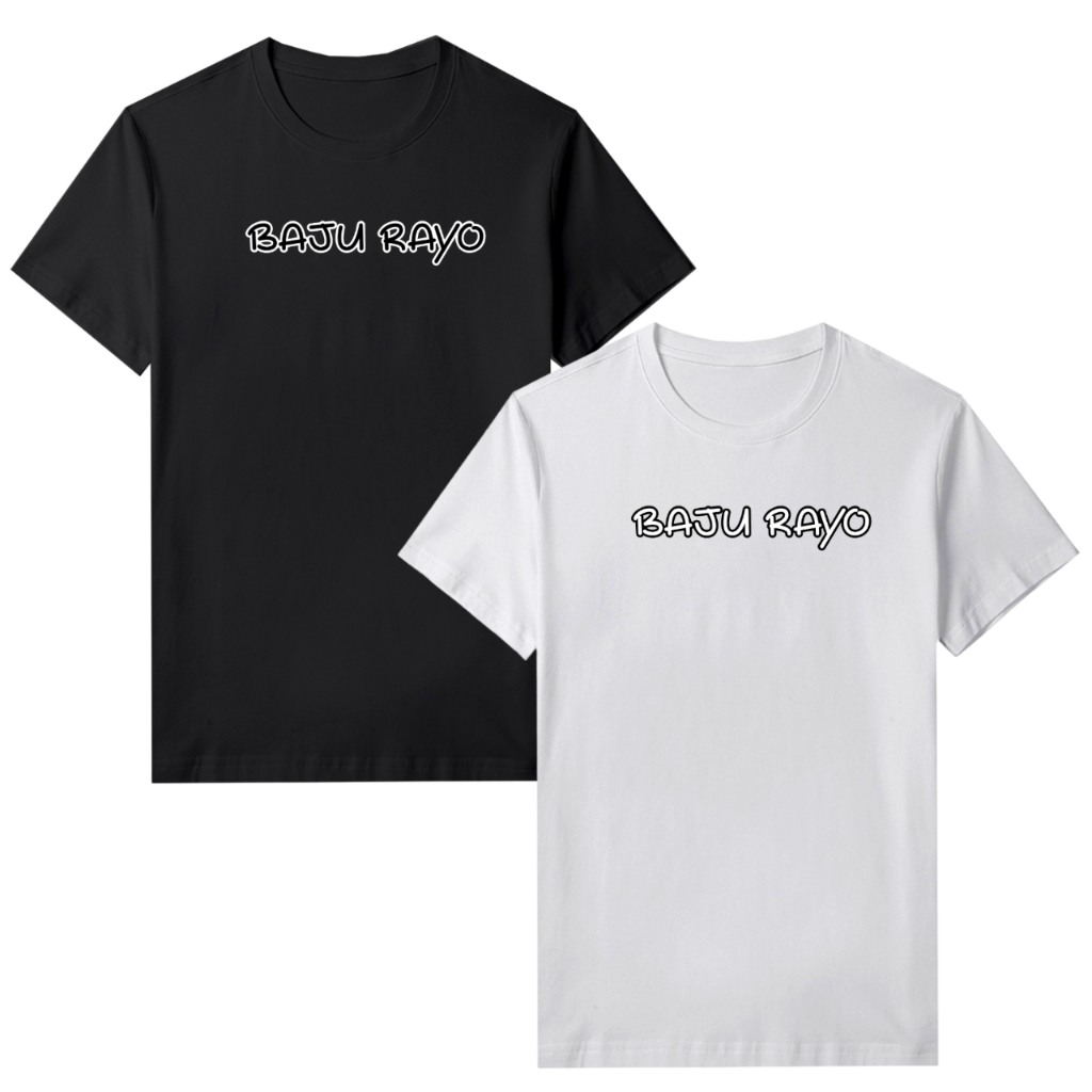 T-Shirt Kaos Minang Kata Kata Baju Rayo Pria & Wanita Bahan Cotton Combed 30s