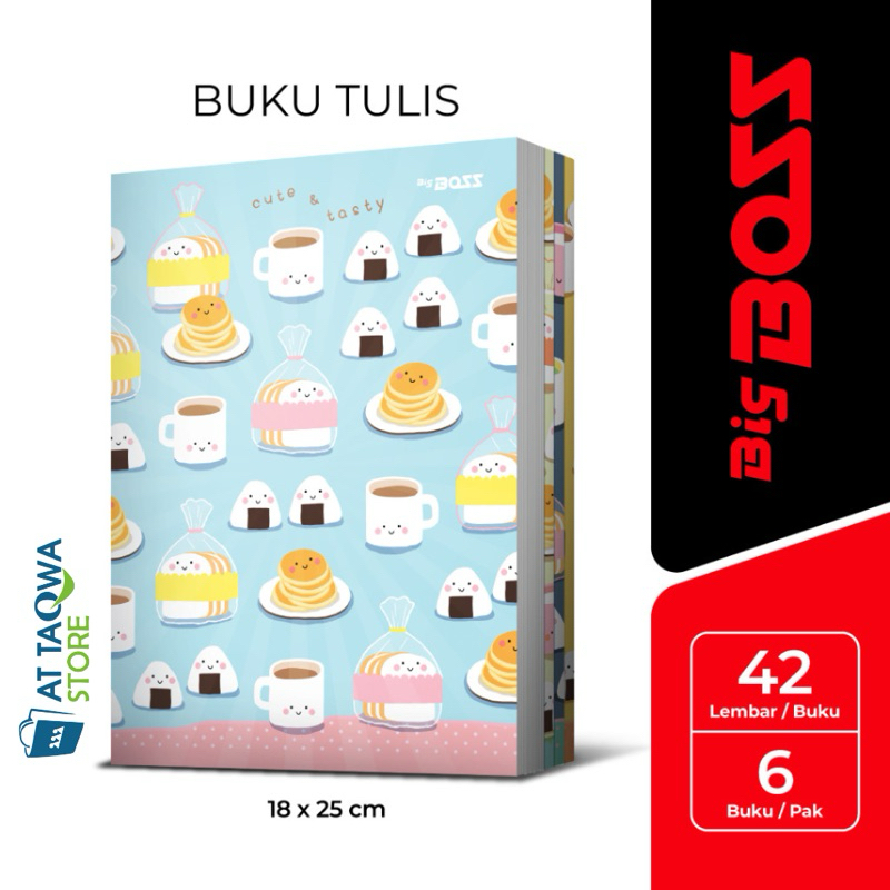 

[6 BUKU] Buku Tulis Big Boss 42 Lembar 1 PAK - Notebook Ukuran Boxy B5
