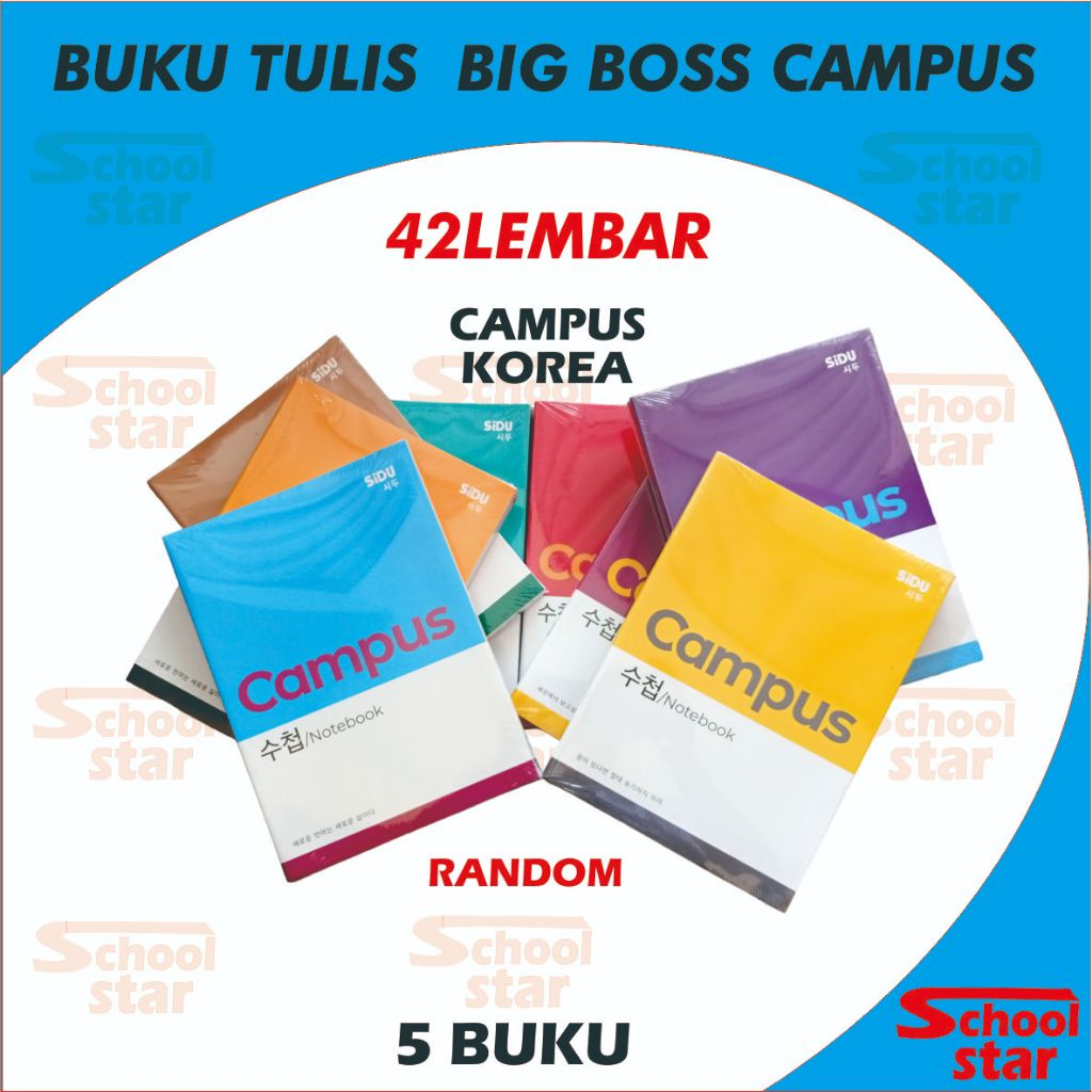 

BUKU TULIS / BIG BOSS CAMPUS KOREA 42 LEMBAR
