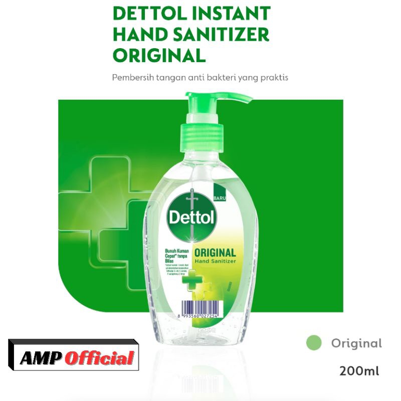Dettol Instant Hand Sanitizer Pump Varian Original