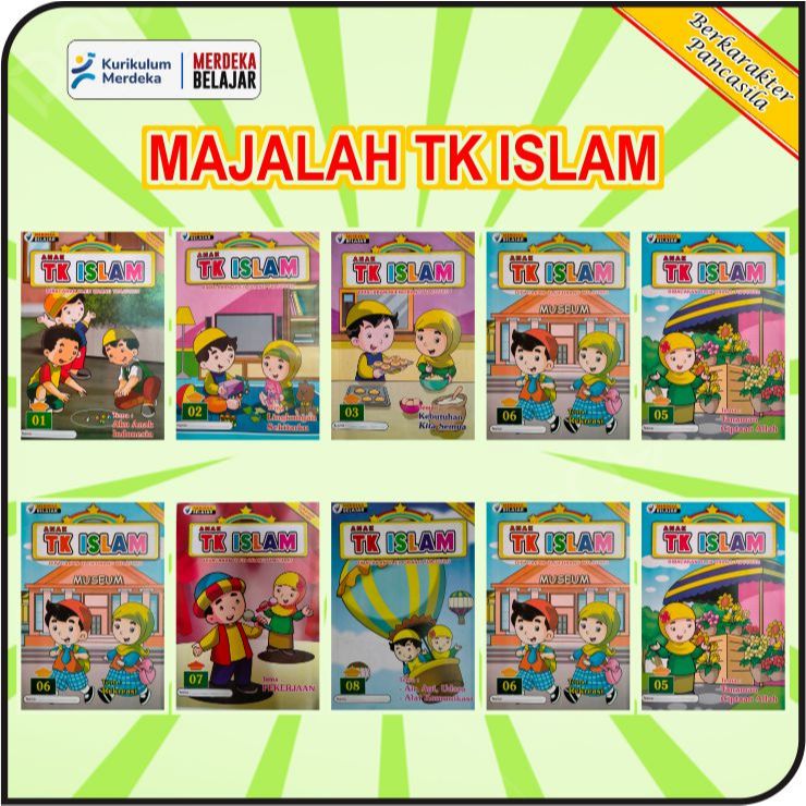 Majalah Bulanan TK Islam - TK B Untuk TK/RA/PAUD