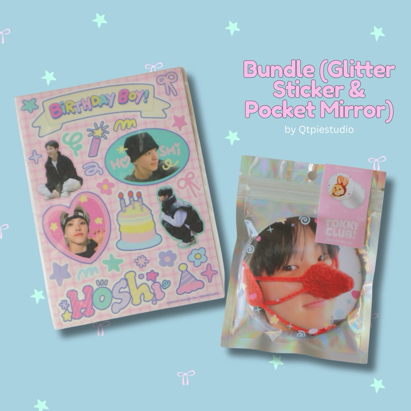 

Hoshi Glitter Sticker & Tokki Club Pocket Mirror by Qtpiestudio