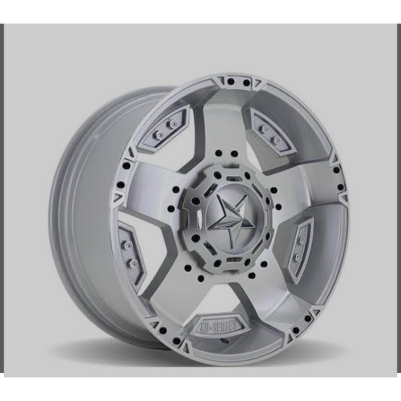 4 pcs Velg KMC XD Series Rockstar Argento  168 R22x9.5 ET12 - 6x139.7 (second)