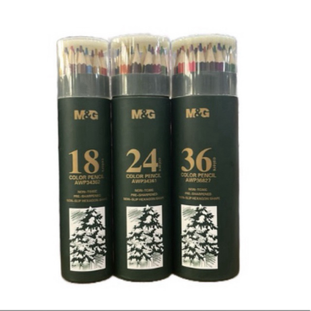 

M&G Color Pencil Non Toxic isi 18, 24, 36 || Pensil Warna M&G || Pensil Warna