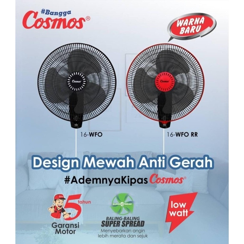 Cosmos 16-WFG Kipas Angin Dinding 16 inch 16WFG 16 WFG