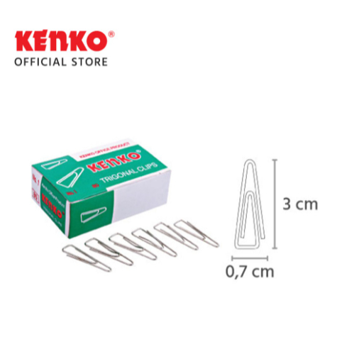 

KENKO - Paper Clip Kertas No 1 Trigonal - Pack