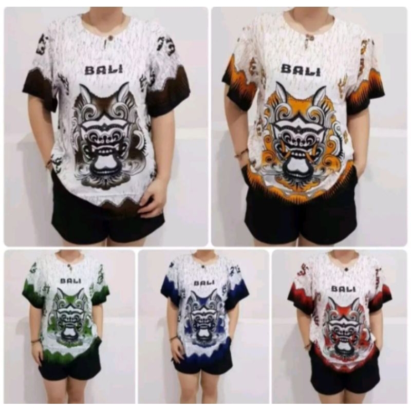 Atasan bali etnik barong pria dan wanita, atasan bali barong bahan rayon, atasan baju barong, atasan