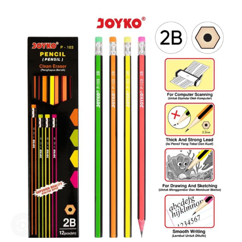 

PENSIL JOYCO P103 ISI 12PCS