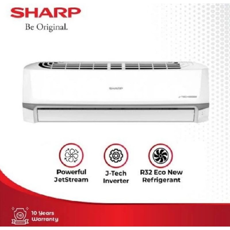 AC Sharp 1 PK Inverter AH X10ZY Hemat Listrik Plus Pasang