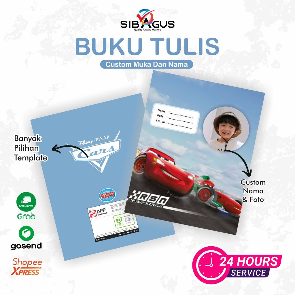 Buku Tulis Sekolah Custom Foto | Buku Tulis Sidu  | Buku Tulis Kuromi