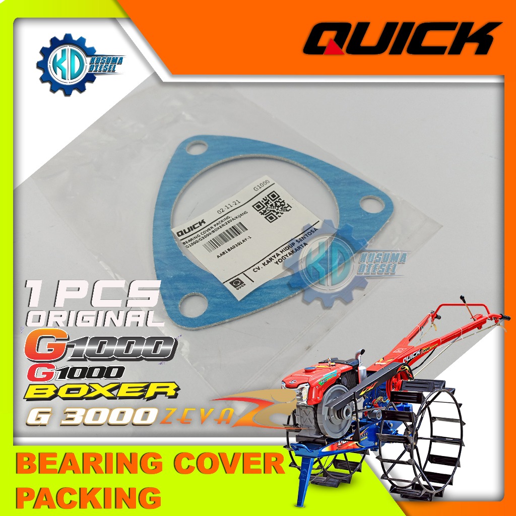BEARING COVER PACKING,  G1000/G3000/BOXER/ZEVA/KIJANG - PAKING TUTUP KLAKER - TRAKTOR -ORIGINAL - QU