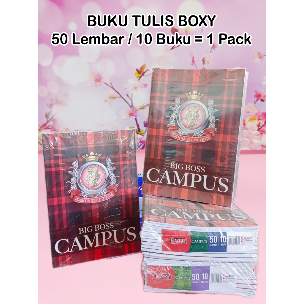 

BUKU TULIS BOXY MERK BIG BOSS CAMPUS ISI 50 LEMBAR