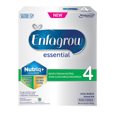 

Enfagrow Susu Pertumbuhan Essential 4 Vanila 800Gram