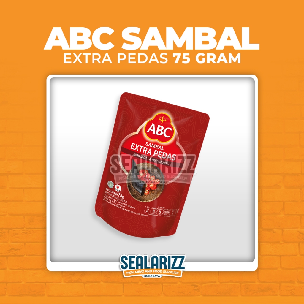 

ABC Sambal Extra Pedas / Sambal ABC 75 Gram / Sambal Pedas / Saus / BBQ / Jual Saos / Surabaya