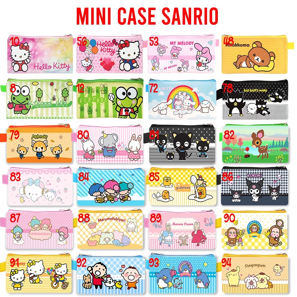 

WOW Mini Case Karakter Sanrio Tempat Pensil Kosmetik Nota Fancy