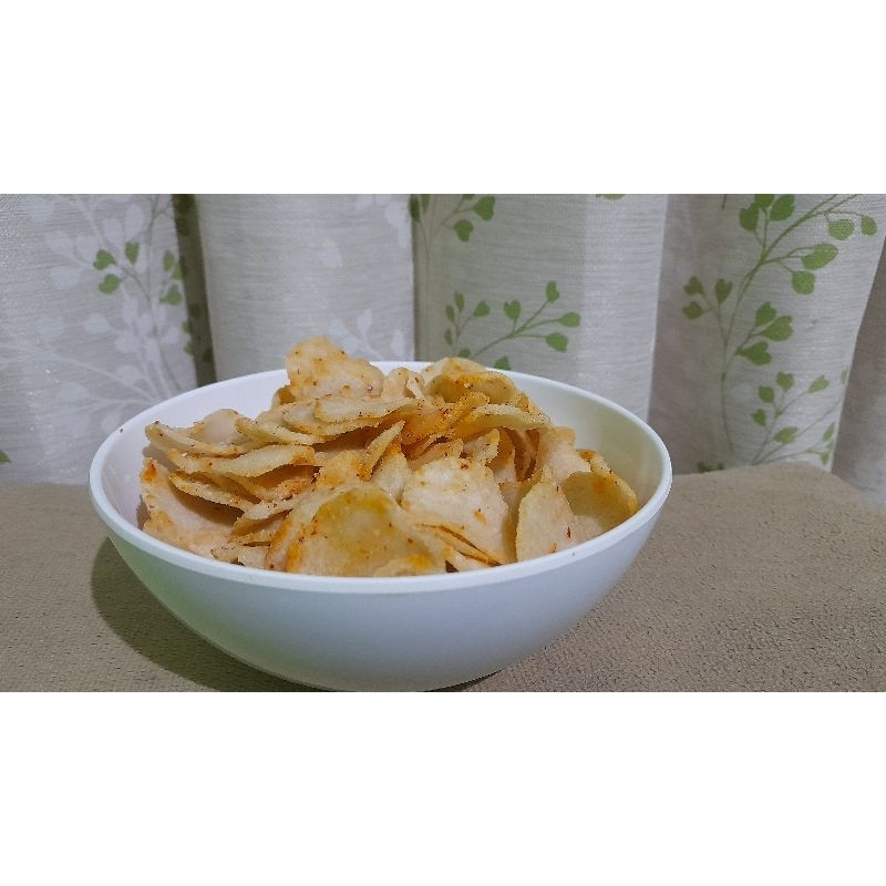 

Kripik Moring Bulat Pedas LV 1 250 Gram | Kripik Cimol | Kripik Gurih