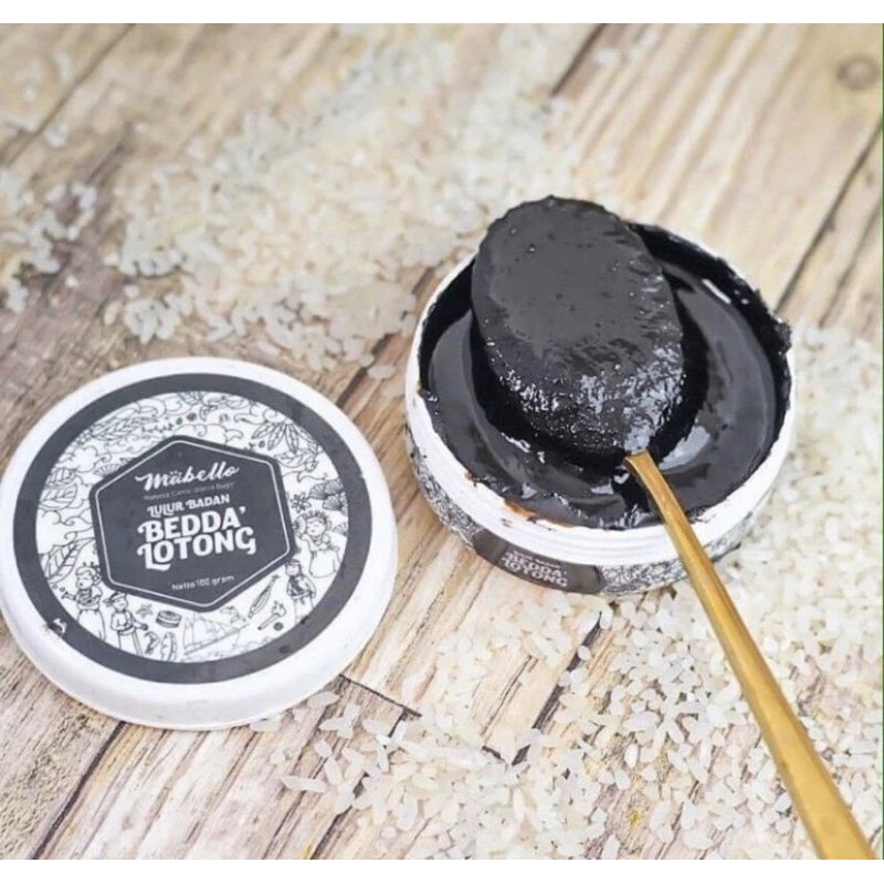 MABELLO BEDDA LOTONG - LULUR BADAN MABELLO LULUR HITAM 100GR BPOM