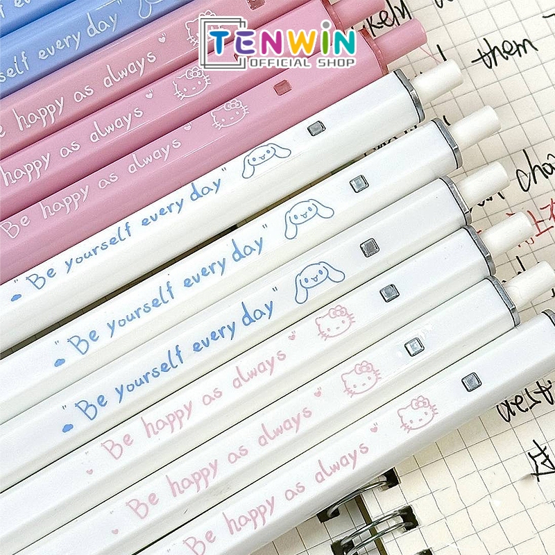 

Gel pen ST Pulpen Gel Lucu Sanrio Cute Cartoon Pens Ball Pena 0.5mm Tinta Hitam Ujung Pena - Tenwin