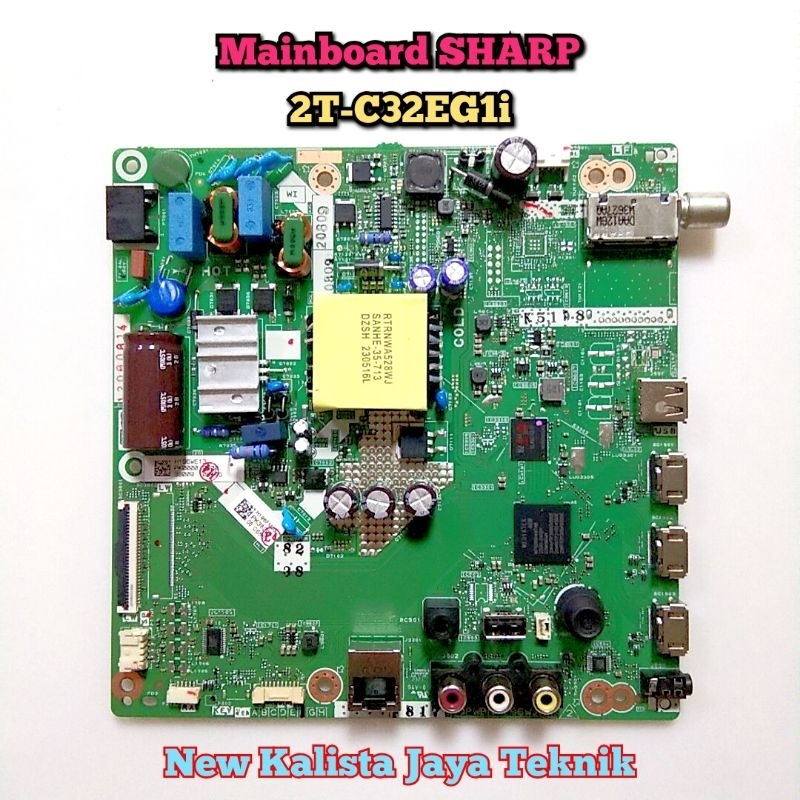 MAINBOARD TV SHARP 2T-C32EG1I ORIGINAL QPWBNH196WJN2 MB SHARP 32EG1I MOTHERBOARD 2TC32EG1I MB c32eg1