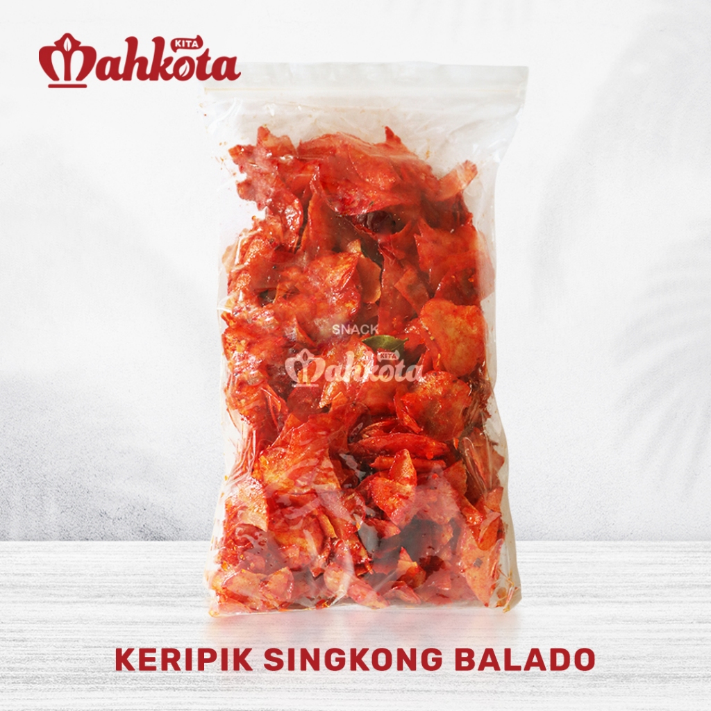 

(Snack Mahkota Kita) Keripik Singkong Balado - Cemilan Renyah dengan Rasa Balado Pedas