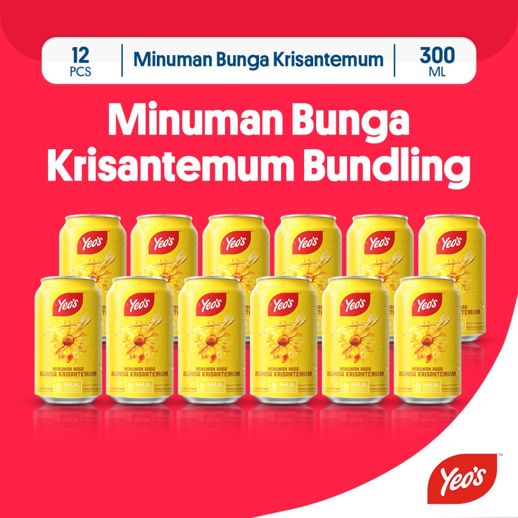 

Yeos Minuman Teh Kembang Bunga Krisantemum 300ml - 12 Pcs