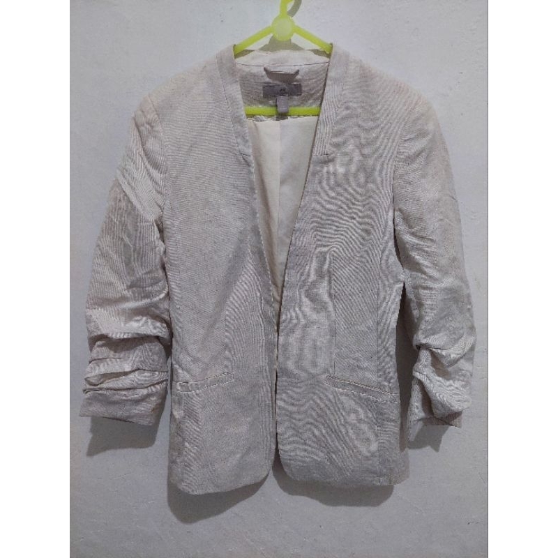 blazer putih h&m