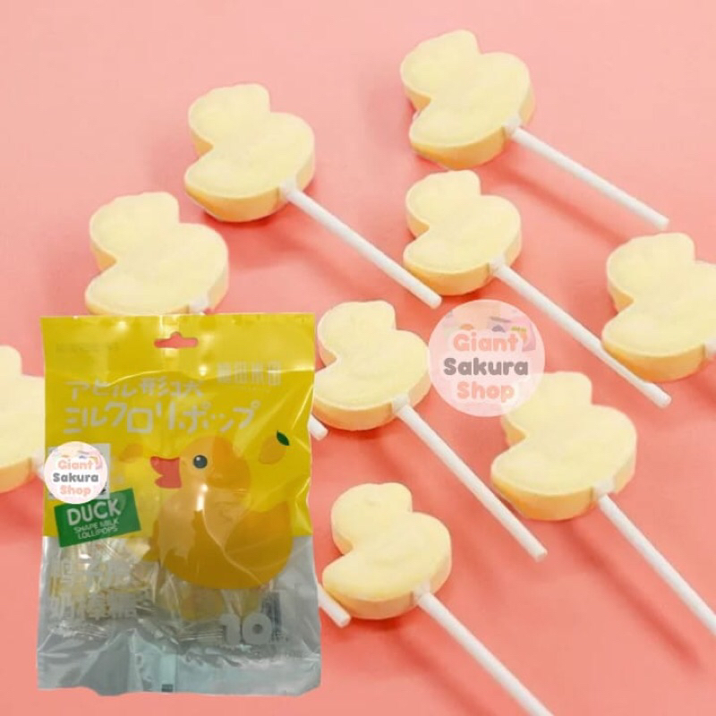 

Tommy & Tim Duck Shape Milk Lollipop Mango Flavor / permen/ candy / permen impor