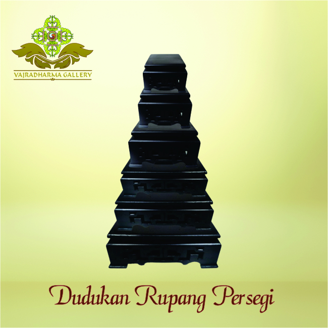 Dudukan Rupang/Patung Dudukan Kayu Serbaguna Persegi