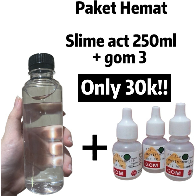 slime activator + 3 botol gom| penggumpal slime