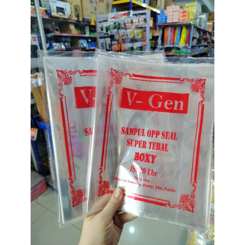 

Sampul Buku plastik OPP Boxy isi 20 lembar