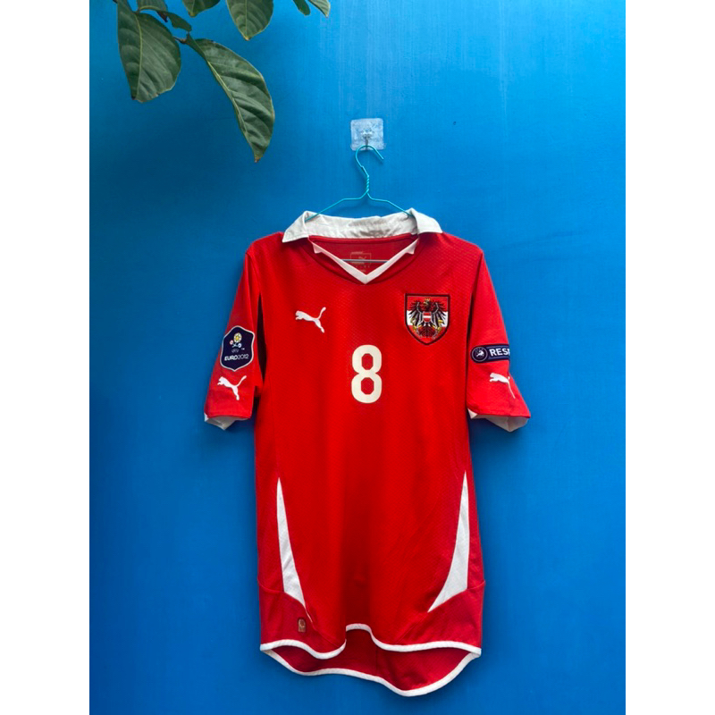 Baju/Kaos Bola Jersey Timnas Austria 2012 Alaba edition Vintage