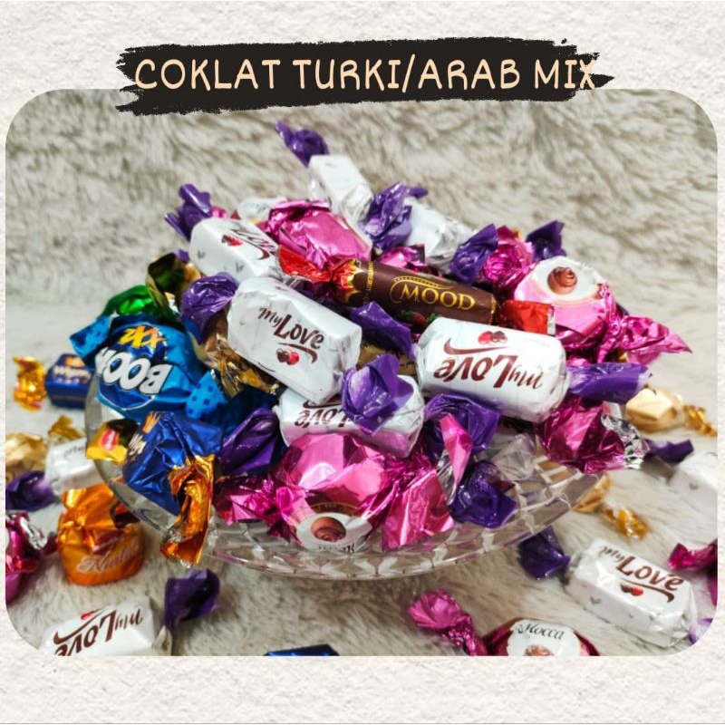 

coklat turki mix 1kg / coklat arab / coklat bungkus mix
