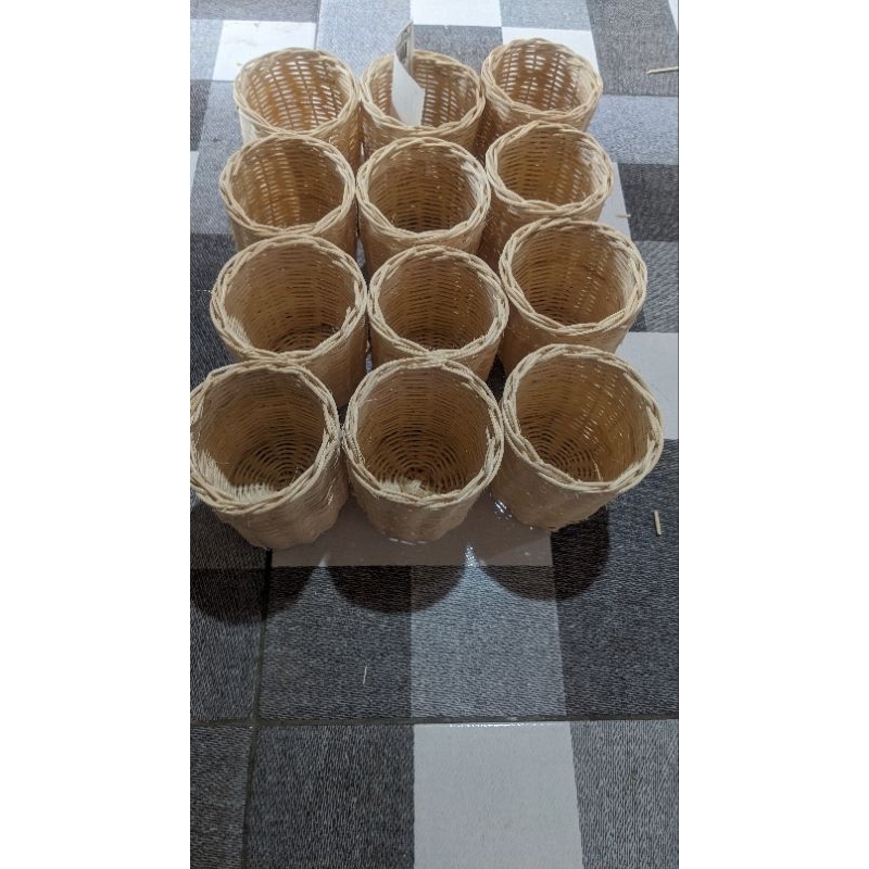 

Souvenir tempat pencil rotan