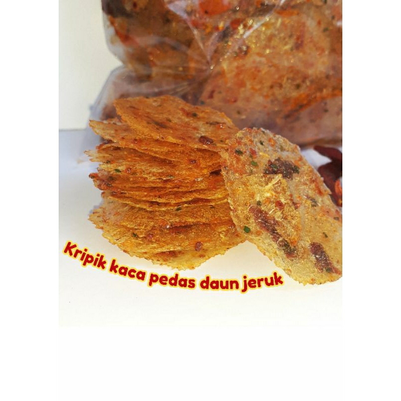 

Kripik kaca pedas daun jeruk 500gr