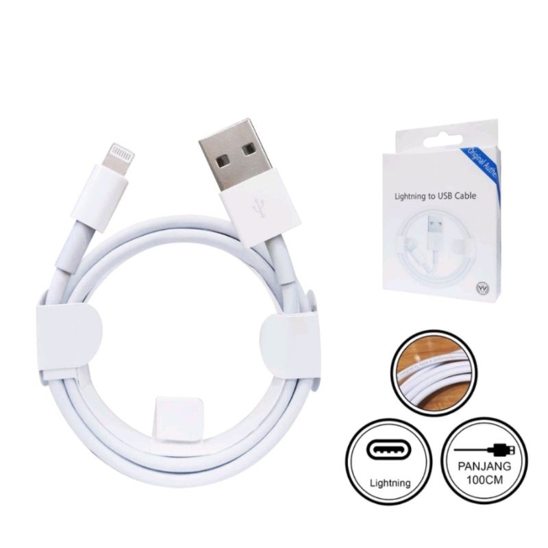 Kabel Data Lightning Original Cable Data For Iphone 7/8 Ori
