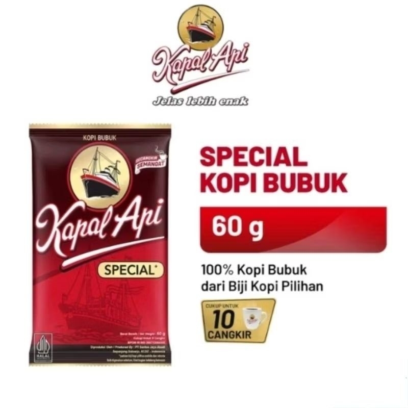 

KAPAL API kopi bubuk kapal api SPECIAL MERAH 60GRAM