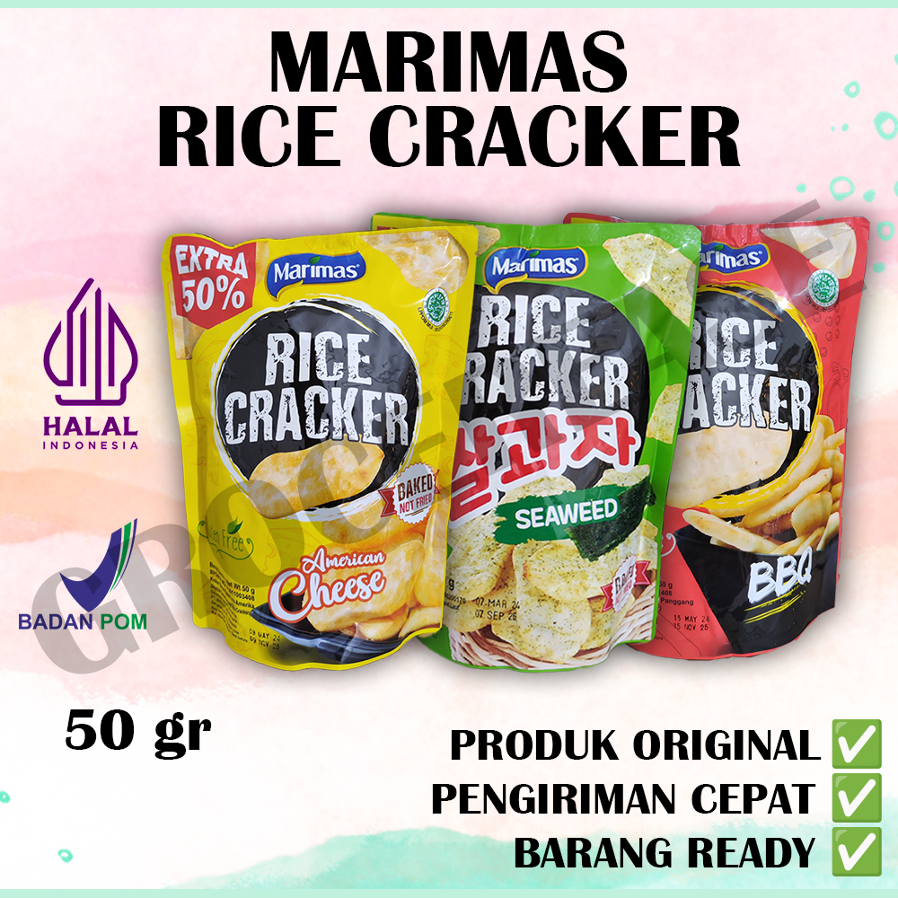 

MARIMAS RICE CRACKER All Variant Rasa - Baked Not Fried - Gluten Free