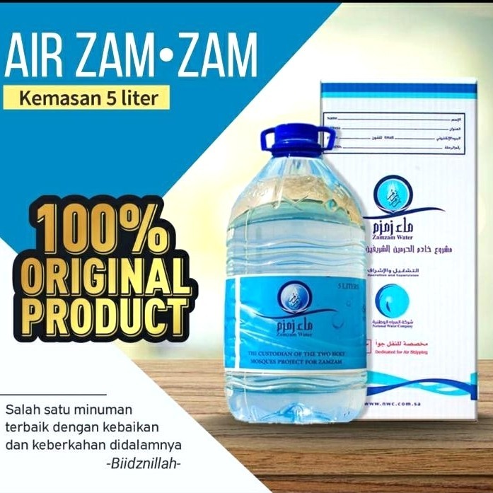 

Air zamzam 5 liter 100% asli Mekah